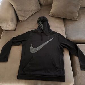 Nike Therma-Fit Unisex Black Gray Hoodie XL 
Athletic Active Classic Sweatshirt
